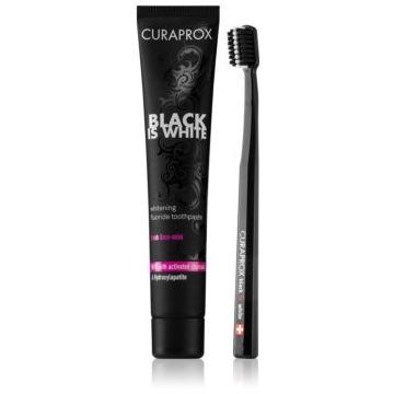 Curaprox Black is White set pentru îngrijirea dentară