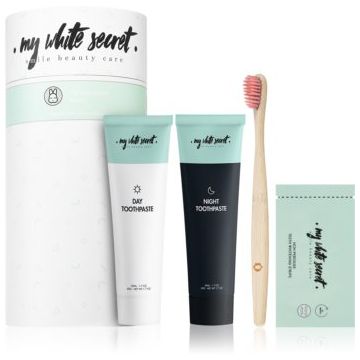 My White Secret Smile Beauty Care Gift Pack set pentru îngrijirea dentară (pentru un zambet radiant)