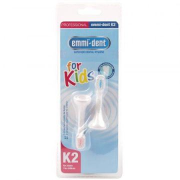 Rezerva periuta de dinti ultrasonica Emmi-dent K2 METALLIC pentru copii - 2 buc