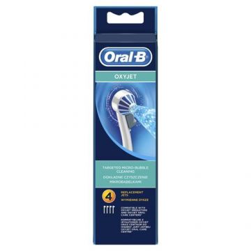 Rezerva irigator Oral-B powered by Braun ED17.4 compatibil cu Oral-B OxyJet si Oral-B Oral Care Center, 4 buc