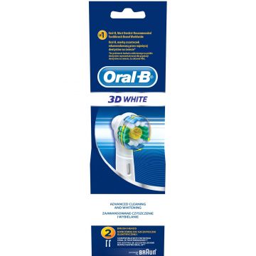 Rezerva periuta de dinti electrica Oral-B 3D White EB18, 2 buc