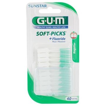 G.U.M Soft-Picks +Fluoride scobitoare regular