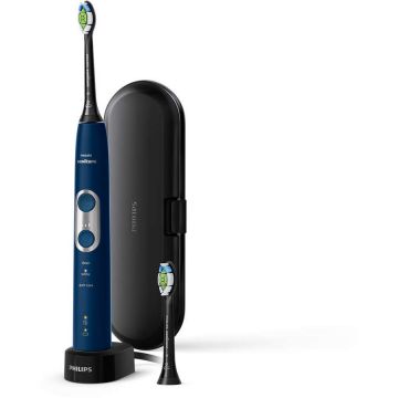 Philips Periuta de dinti electrica Philips HX6871/47 Sonicare ProtectiveClean Series 6100, 2 capete, 3 moduri, 3 intensitati, Trusa de calatorie, Albastru