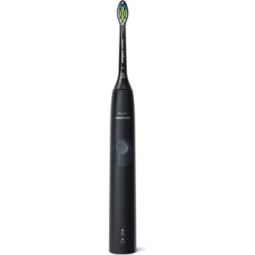 Philips Periuta de dinti sonica electrica Philips Sonicare ProtectiveClean HX6800/44, 62000 miscari/minut, 1 mod de curatare, 2 intensitati, senzor presiune, functie BrushSync, 1 cap de periere, Negru