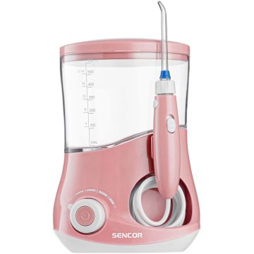 Sencor Dus Bucal Sencor SOI 2201RSl, 10 niveluri de presiune a apei, 1400 de miscari pe minut, Roz