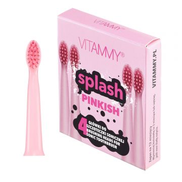 Set 4 rezerve periuta de dinti VITAMMY Splash TH1811-4 Pinkish, Roz