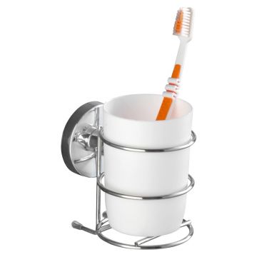 Suport autoadeziv pentru periuțe de dinți Wenko Vacuum-Loc, 11,5 x 7,5 cm