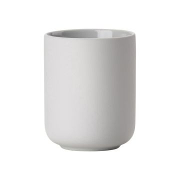 Suport din ceramică pentru periuțele de dinți Zone Soft Grey, gri deschis