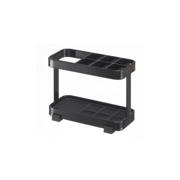 Suport pentru periuțe și pastă YAMAZAKI Tower, negru