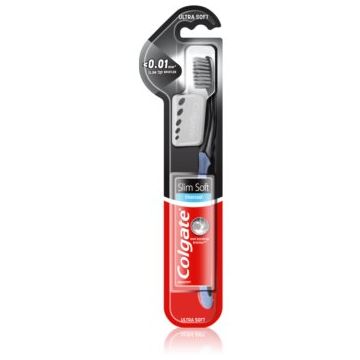 Colgate Slim Soft Charcoal periuta de dinti cu carbune fin