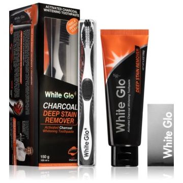 White Glo Charcoal set pentru îngrijirea dentară