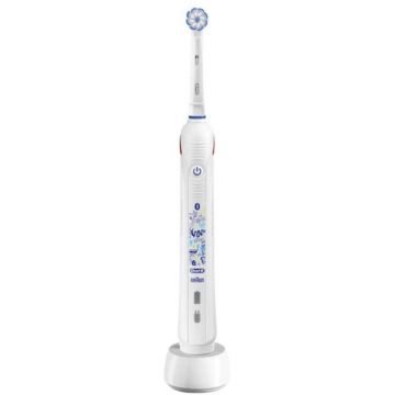 Periuta de dinti electrica Oral-B Junior Smart, Bluetooth, 9900 oscilatii, 3 programe, 1 capat, Alb