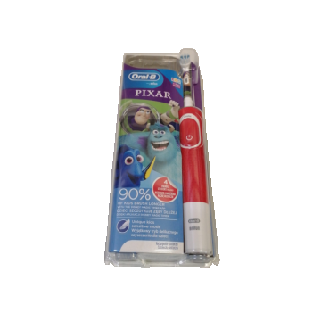 Periuta de dinti electrica Oral-B Kids Pixar, Husa transport (Alb/Rosu)