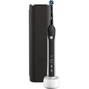 Periuta de dinti electrica Oral-B PRO 2500 Black Edition, 8800 oscilatii, 2 programe, 1 capat, Negru