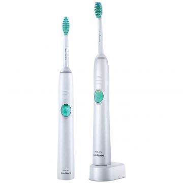 Periuta de dinti electrica Philips Sonicare EasyClean HX6511/35, 62000 oscilatii, 1 program, 2 capete, Alb