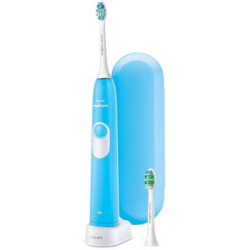 Periuta de dinti electrica Philips Sonicare Let`s Start HX6212/87, 31000 oscilatii, 1 program, 2 capete, Albastru