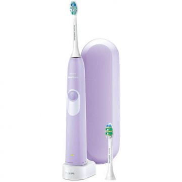 Periuta de dinti electrica Philips Sonicare Let`s Start HX6212/88, 31000 oscilatii, 1 program, 2 capete, Violet