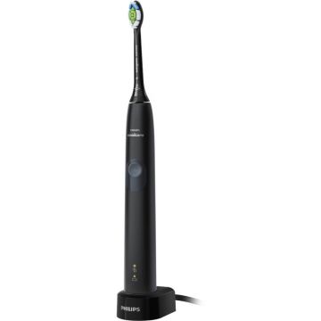 Periuta de dinti electrica Philips Sonicare ProtectiveClean 4300 HX6800/44, 62.000 miscari/min., 2 trepte intensitate, Senzor presiune, Functie BrushSync, Negru/Gri