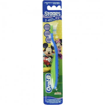 Periuta de Dinti Oral-B, Copii 2-4 Ani, Model Mickey Mouse