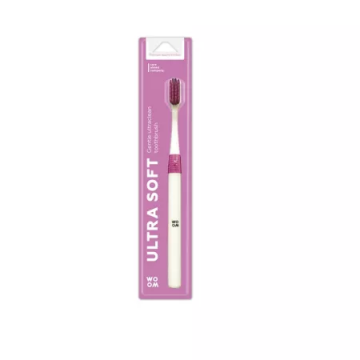 Periuta de dinti pink Ultra Soft, 1 bucata, Woom