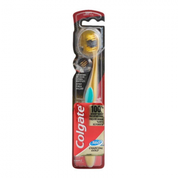 Periuta Dinti Colgate Charcoal Gold, Blister, Culoare Auriu/Negru