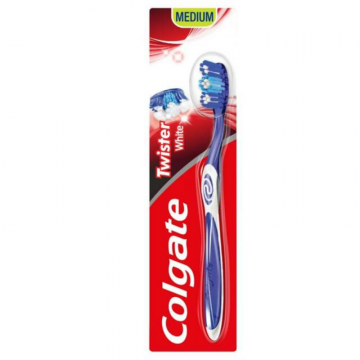 Periuta Dinti cu Capac Colgate Twister White