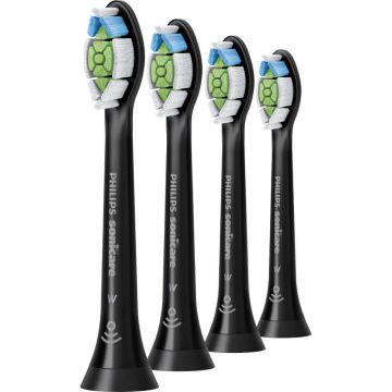 Rezerve periuta de dinti electrica Philips Sonicare W Optimal White HX6064/11, 4 buc, Standard, Negru