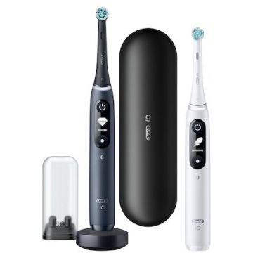 Oral-b Periuțe de dinți electrice Oral-B iO Seria 7 alb-negru, pachet duo