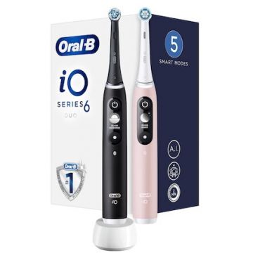 Oral-b Periuțe de dinți electrice, Pachet duo, Oral-B iO Seria 6, Negru și Roz