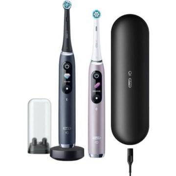 Oral-b Set periute de dinti, Oral-B, 2 bucati, Negru,si Roz