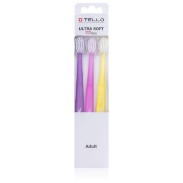 TELLO 6240 Ultra Soft 3pack perie de dinti