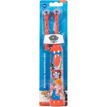 Periuta de dinti electrica pentru copii Karsten KAR0001, Paw Patrol, 1 treapta intensitate, 2 capete, Rosu