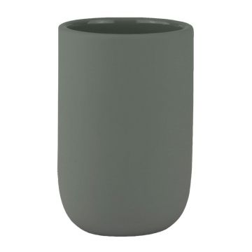 Suport pentru periuța de dinți verde din ceramică Lotus – Mette Ditmer Denmark