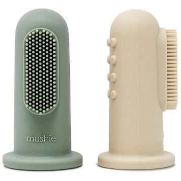 Mushie Finger Toothbrush periuta de dinti pentru deget pentru copii