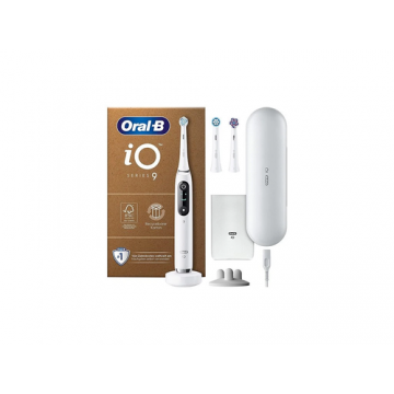 Periuta de dinti electrica Oral-B IO 9 Plus Edition, 7 moduri periaj, Display, 3 capete incluse, Carcasa Magnetica (Roz)
