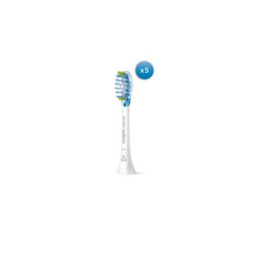 Rezerve periute Philips Sonicare C3 Premium Plaque Control HX9045/17, 5 bucati (Alb)