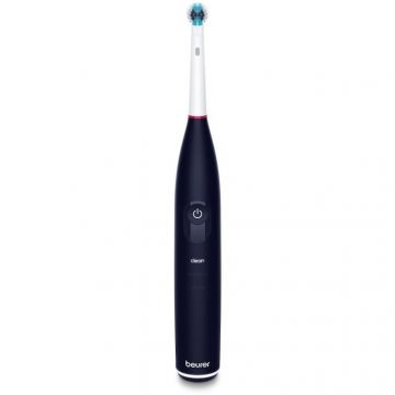 BEURER Periuta de dinti electrica Beurer TB50, OLED, autonomie 45 zile, Negru, Tehnologie de curatare oscilanta, pulsatorie 3 programe de curatare individuale: Clean, Sensitive si White Cronometru de 2 minute integrat, Include cap de perie Clean