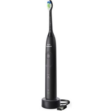 CANDY Periuta de dinti electrica Philips Sonicare HX7111/01, 62.000 miscari/minut, autonomie 21 zile, 2 moduri periere, senzor presiune integrat, functia BrushSync, Negru