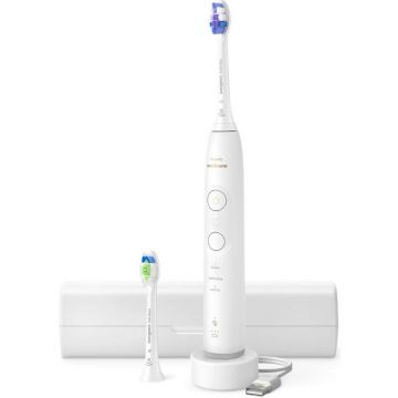 CANDY Periuta de dinti electrica Philips Sonicare HX7410/02, 62.000 miscari/minut, autonomie 21 zile, 3 mod de periere, 3 intensitati, senzor presiune luminos, functia BrushSync, Alb