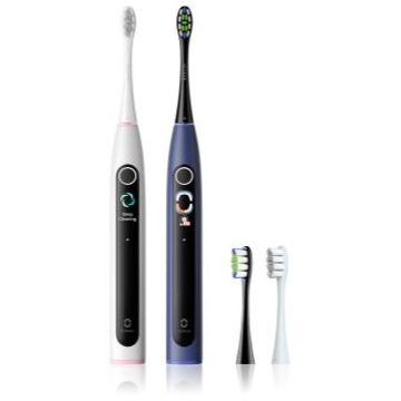 Oclean X Lite Duo Set periuta de dinti cu ultrasunete + capete de schimb Blue+Grey