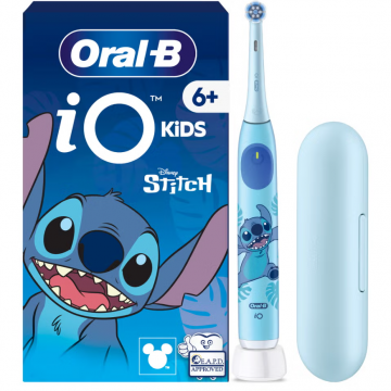 Oral-b Periuta de dinti electrica Oral-B iO Kids Disney Stitch, 1 Capat de periaj, Husa de calatorie, 3 moduri, 6+ ani