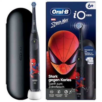 Oral-b Periuta de dinti electrica Oral-B iO Kids Marvel Spiderman, 1 Capat de periaj, 3 moduri, husa de calatorie, 6+ ani