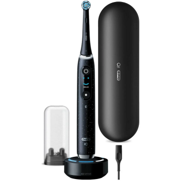 Oral-b Periuta de dinti electrica Oral-B iO Series 10 Stardust, Bluetooth, Curatare 3D, Inteligenta artificiala, 7 moduri, Negru