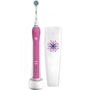 Oral-b Periuta de dinti electrica Oral-B Pro 2500, 3D Action, Roz Editie Limitata