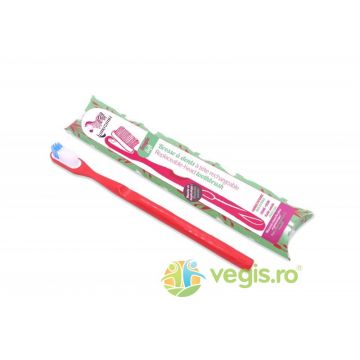 Periuta de Dinti cu Cap Detasabil Rosu