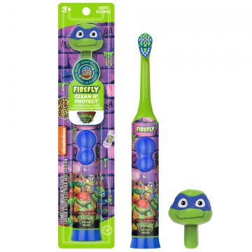 Periuta de Dinti Electrica pentru Copii, Firefly, Clean N' Protect Teenage Mutant Ninja Turtles, Cronometru 2 min