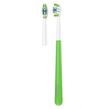 Periuta de Dinti, Fluocaril, Interdental PRO, cu Rezerva, pentru Ingrijirea Spatiilor Interdentare, Soft, Culoare Verde