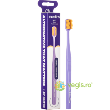 Periuta de Dinti Moale Portocalie 6580 Filamente Ortho 1buc