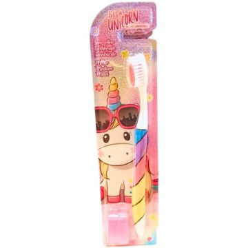 Periuta de Dinti Naturaverde Kids Be a Unicorn, pentru Copii, cu Peri Medii