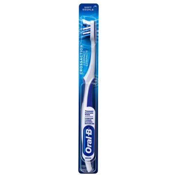 Periuta de Dinti, Oral-B, Crossaction Compact, Multi-Protectie in Locuri Greu Accesibile, Soft, Albastru